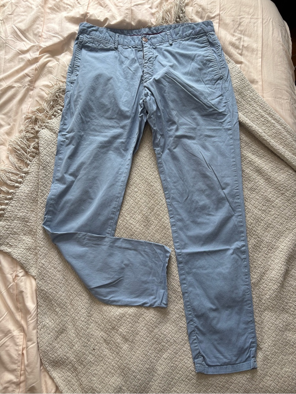 Massimo Dutti Light Blue Men's Chino Pants
